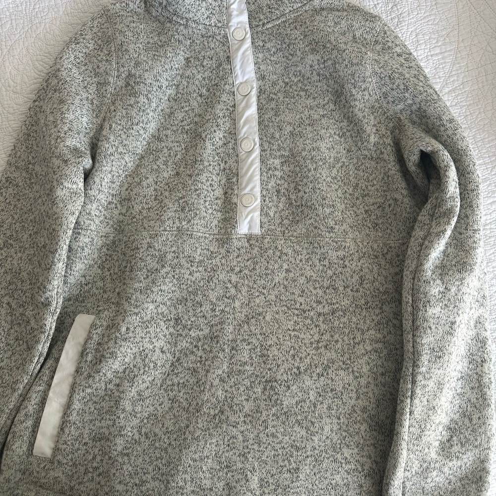 Gray Button-Up Sweater